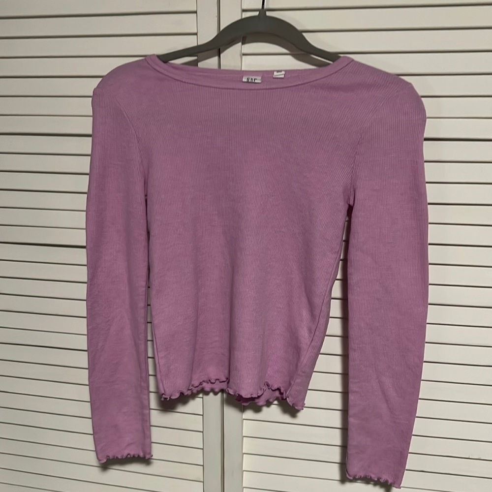 Girls Gap waffle tee